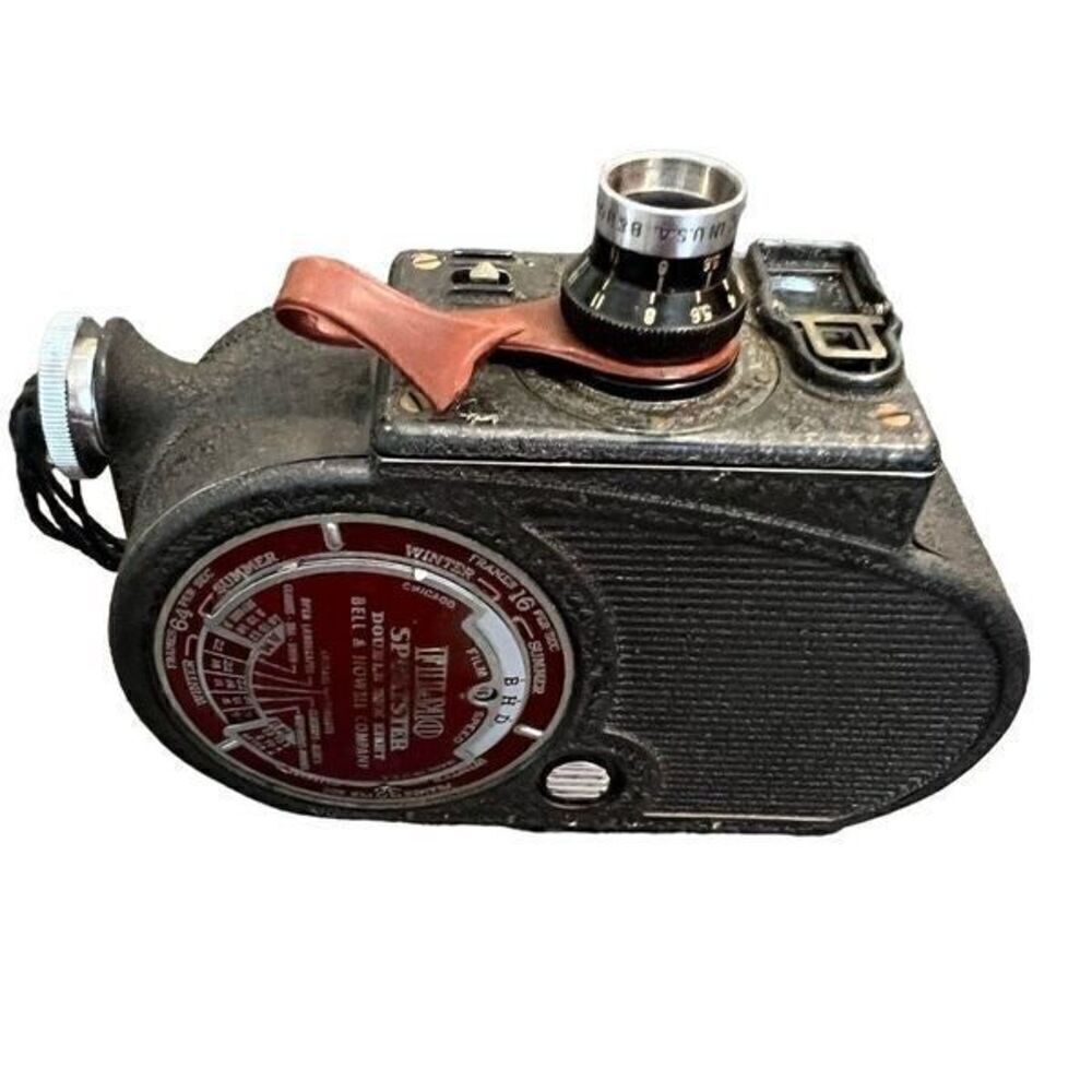 Antique 1930s Bell & Howell Filmo Sportster 8mm Movie Camera